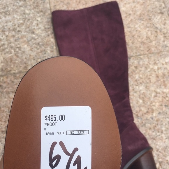 NWT burgundy over the knee booths - Picture 4 of 6